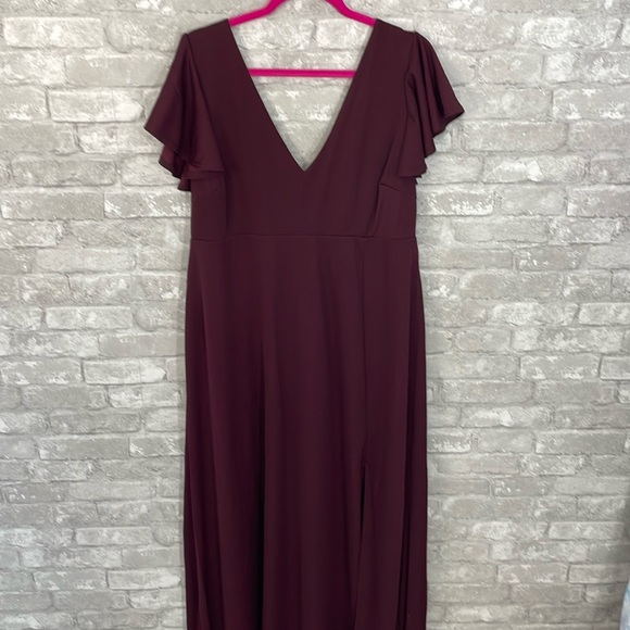Birdy Grey HANNAH DRESS CREPE CABERNET - Picture 3 of 8